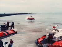 AP1-88 hovercraft at Ryde hoverport -  (credit: The <a href='http://www.hovercraft-museum.org/' target='_blank'>Hovercraft Museum Trust</a>).